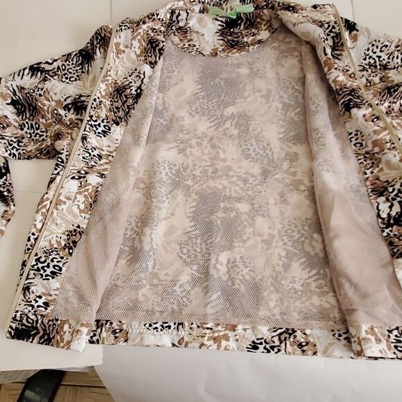 ALLISON WHITMORE brown multi full zip golf jacket - Picture 5 of 5